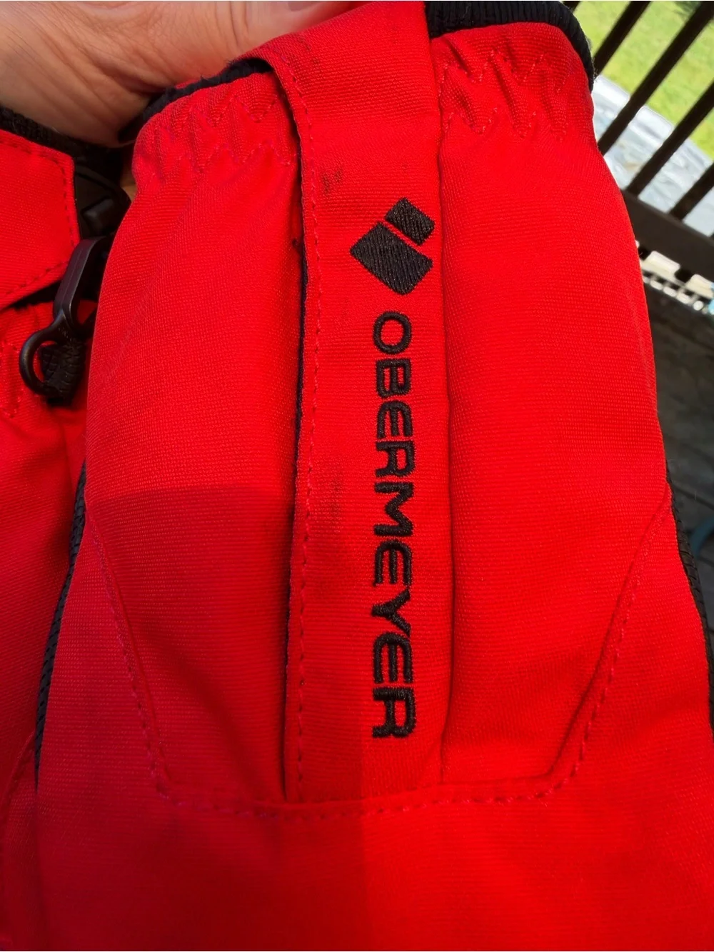 Obermeyer Kids Ski Mittens | Size XL | Red & Black Waterproof Winter Gloves